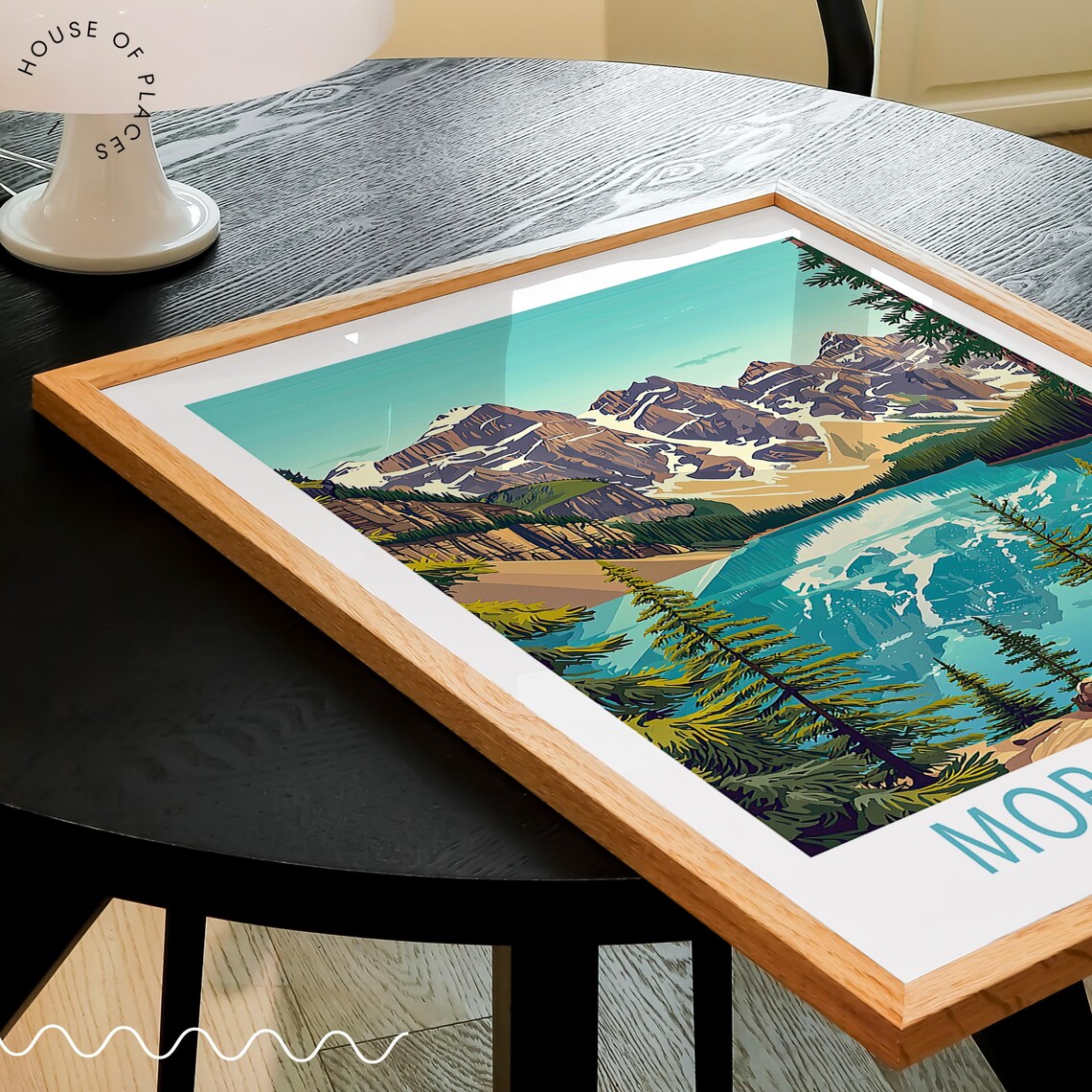 Moraine Lake Canada Travel Poster, Alberta View - Image 3
