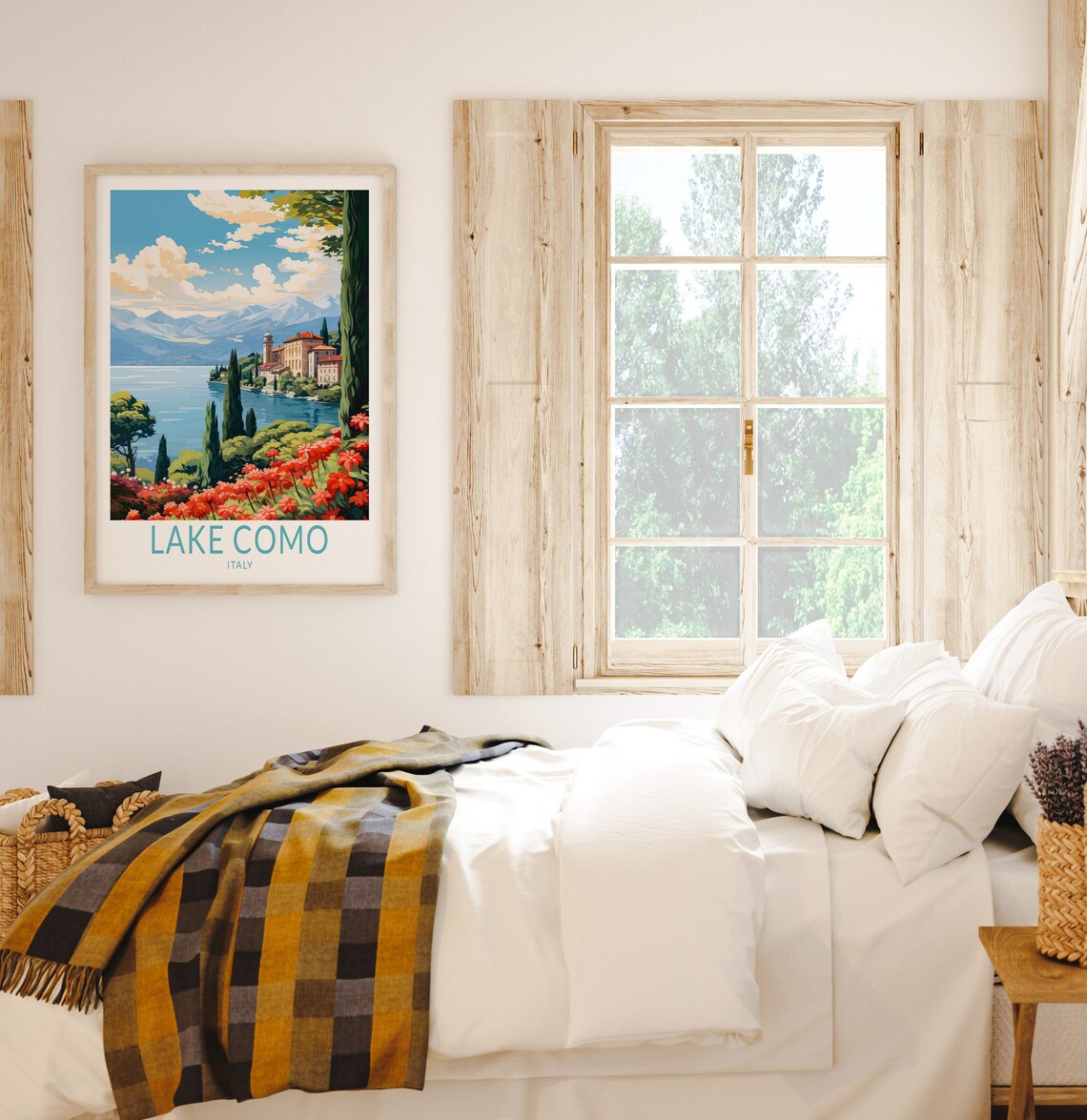 Lake Como Travel Poster, Italy Travel Poster - Image 2