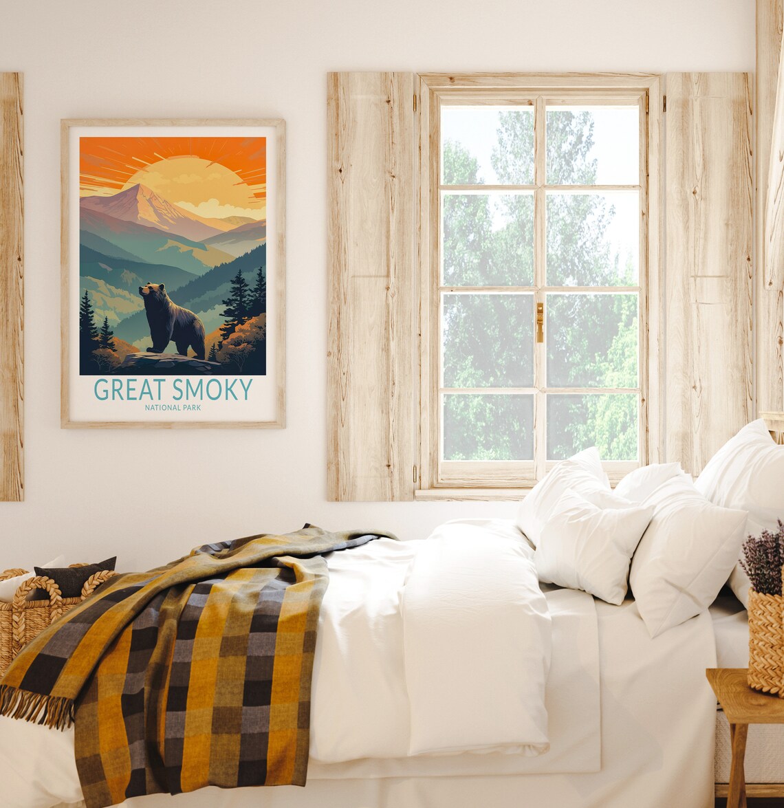 Great Smoky National Park Travel Poster Art Print - Image 2