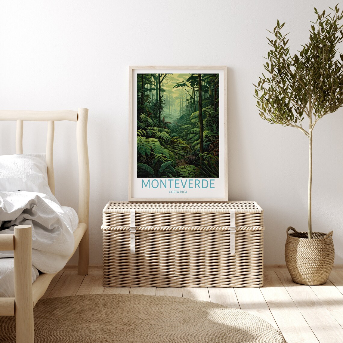 Monteverde Costa Rica Travel Poster, Wall Art Print - Image 3