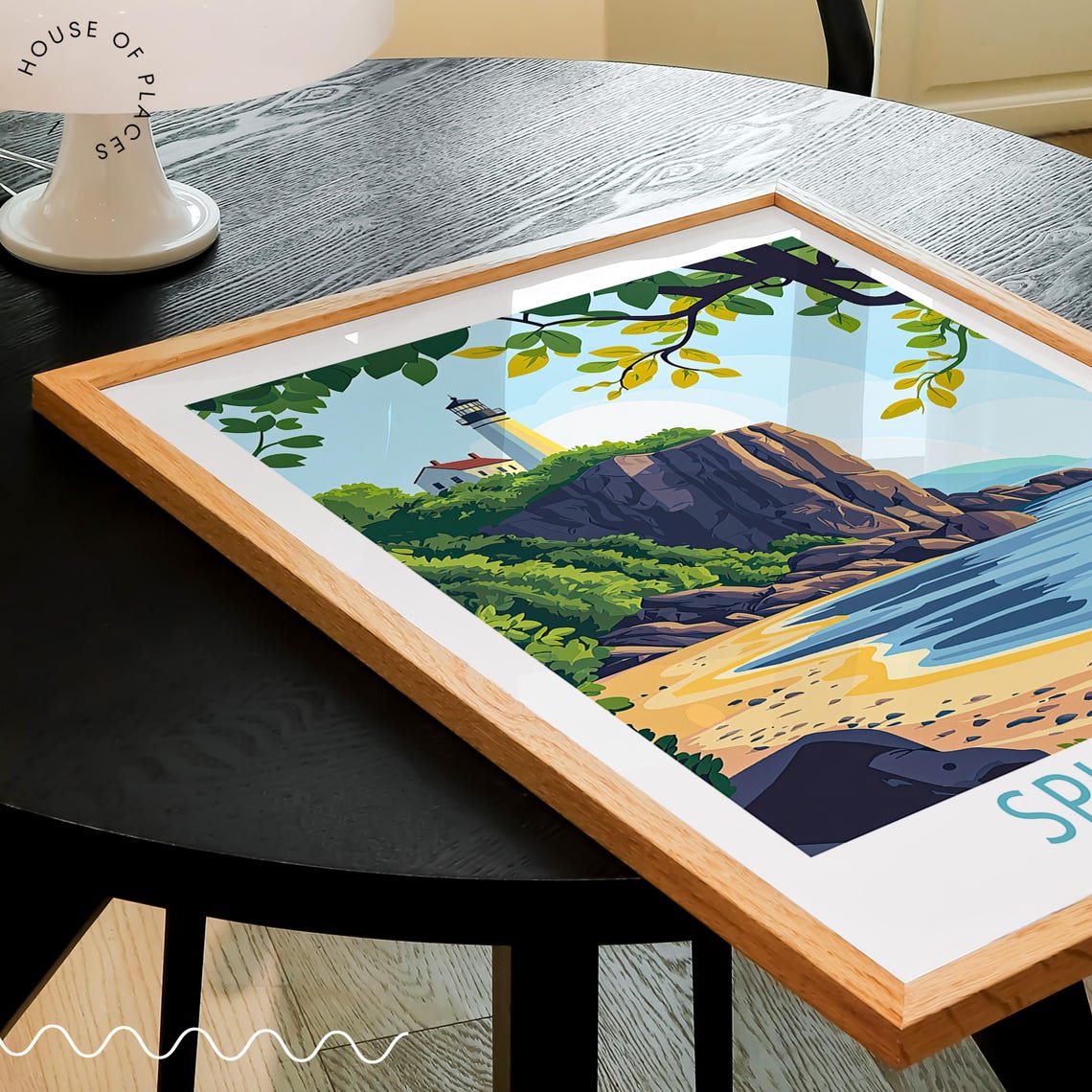 Split Rock Minnesota Lighthouse Cliff Lake Superior Coast Poster - Image 3