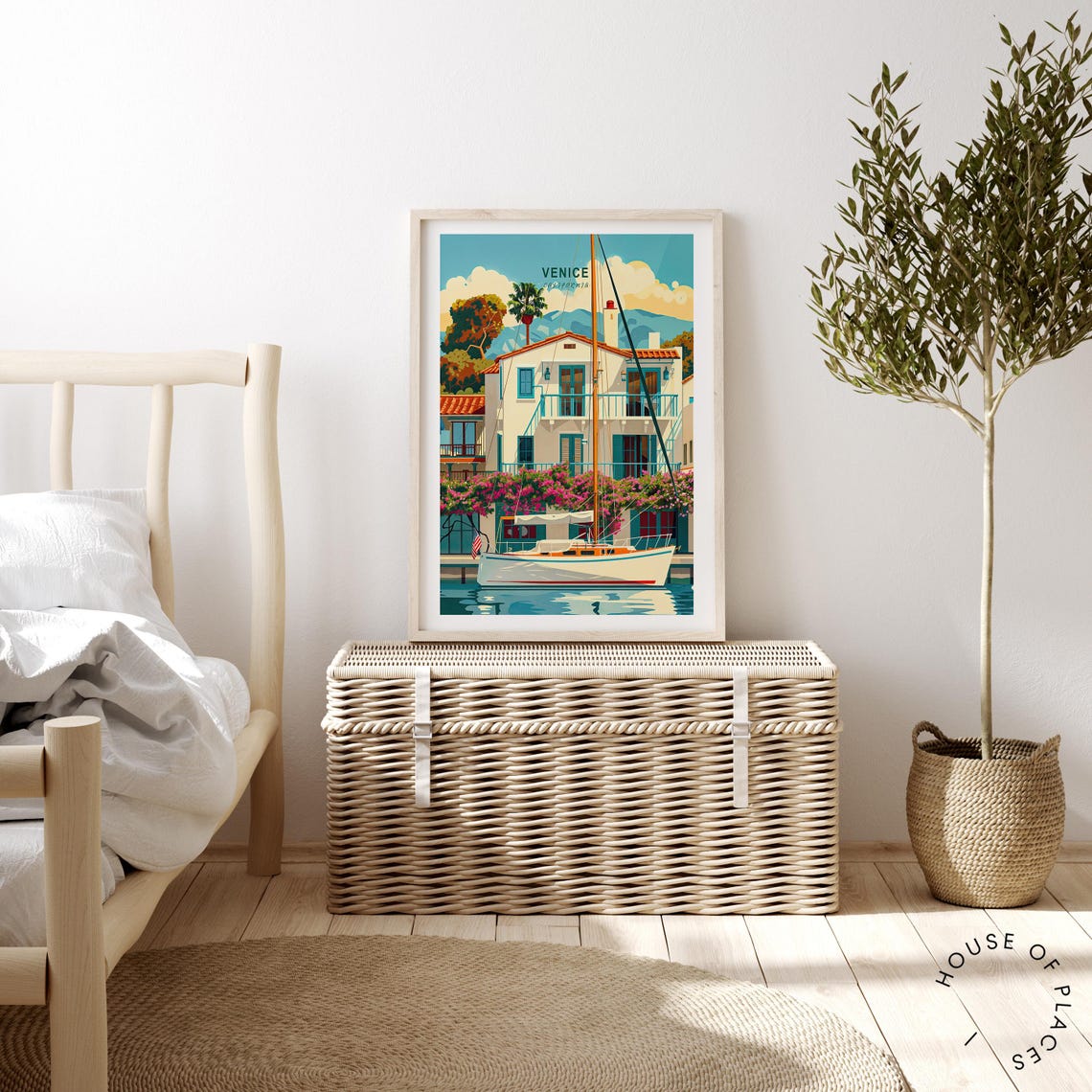 Venice Custom Travel Poster Venice California Wall Art California Travel Print House Warming Gifts Travel Gifts - Image 2