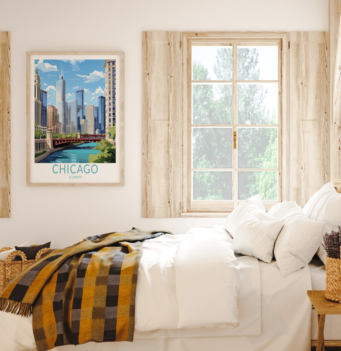 Chicago Travel Poster, Chicago Illinois Art Print - Image 2