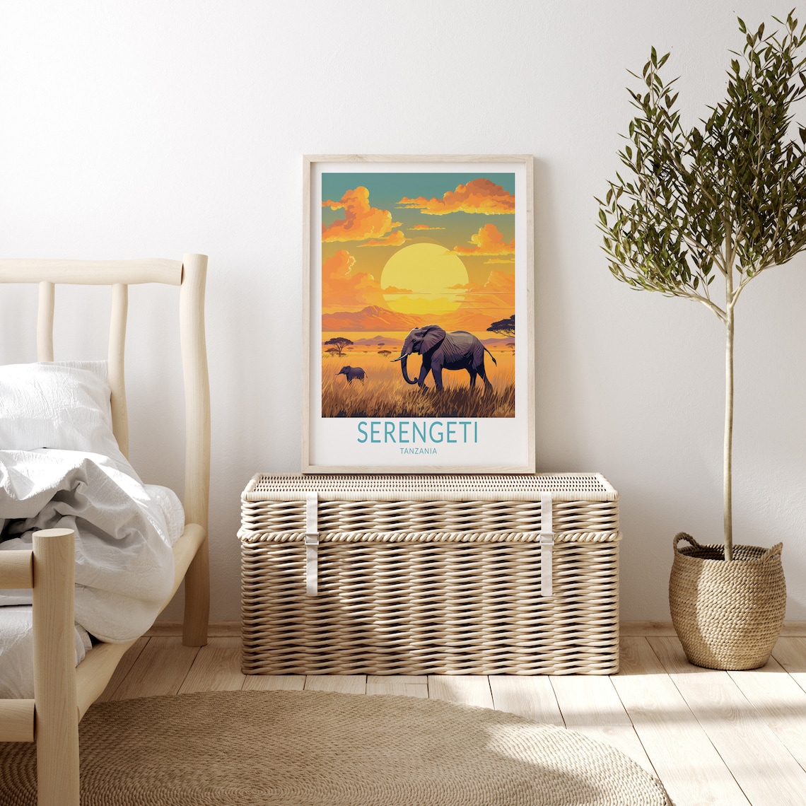 Serengeti Travel Poster, Tanzania Travel Poster - Image 3
