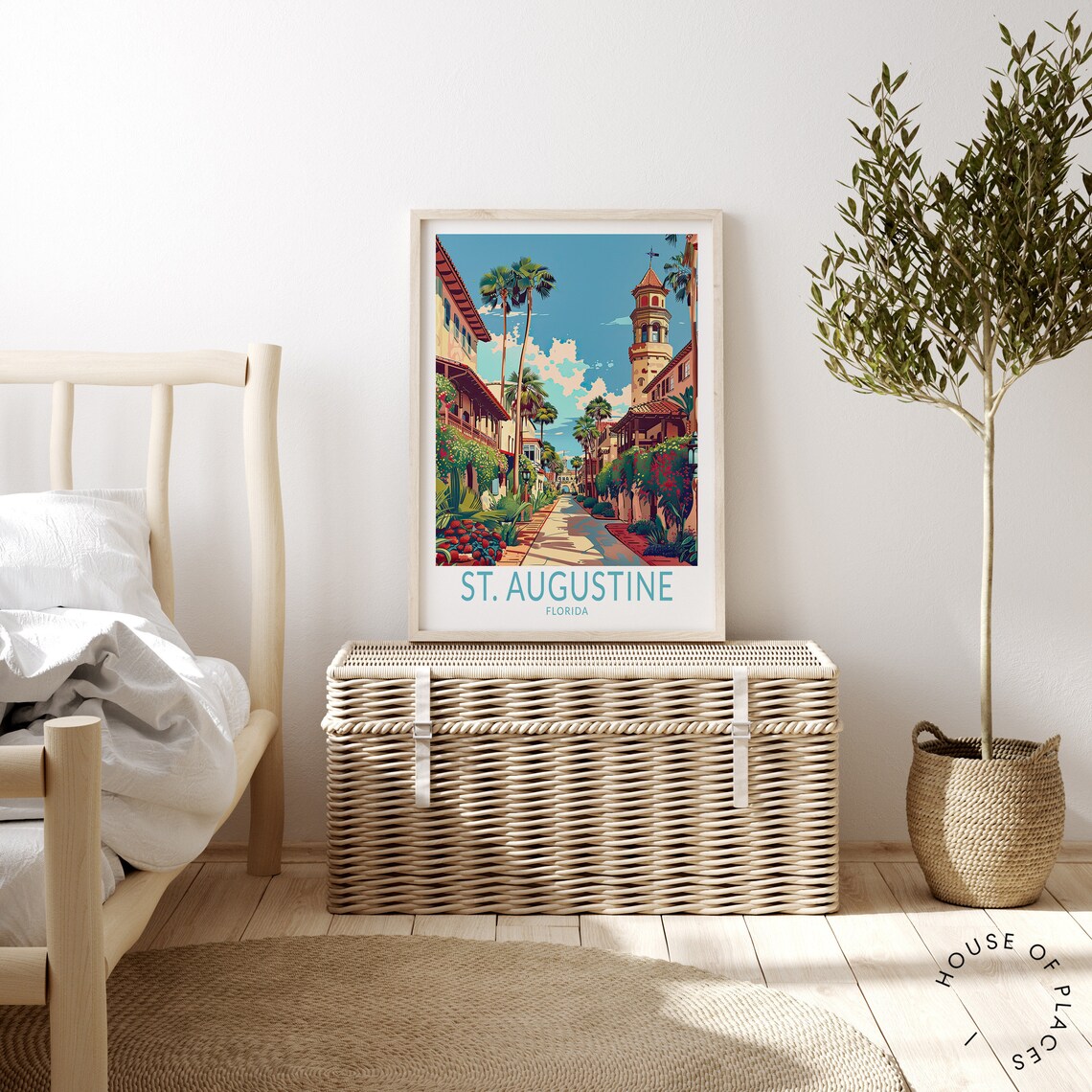 St. Augustine Florida Travel Poster, Personalised Gifts - Image 3