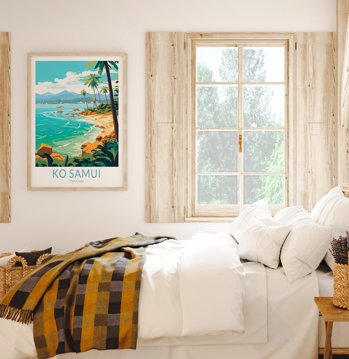 Ko Samui Thailand Travel Poster, Island Wall Art - Image 2