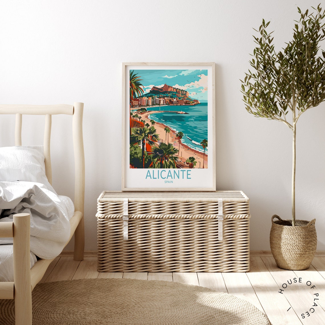 Alicante Spain City Travel Print Spain Wall Art Alicante Coastal Print Travel Poster Spain Gifts Wedding Gifts - Image 4
