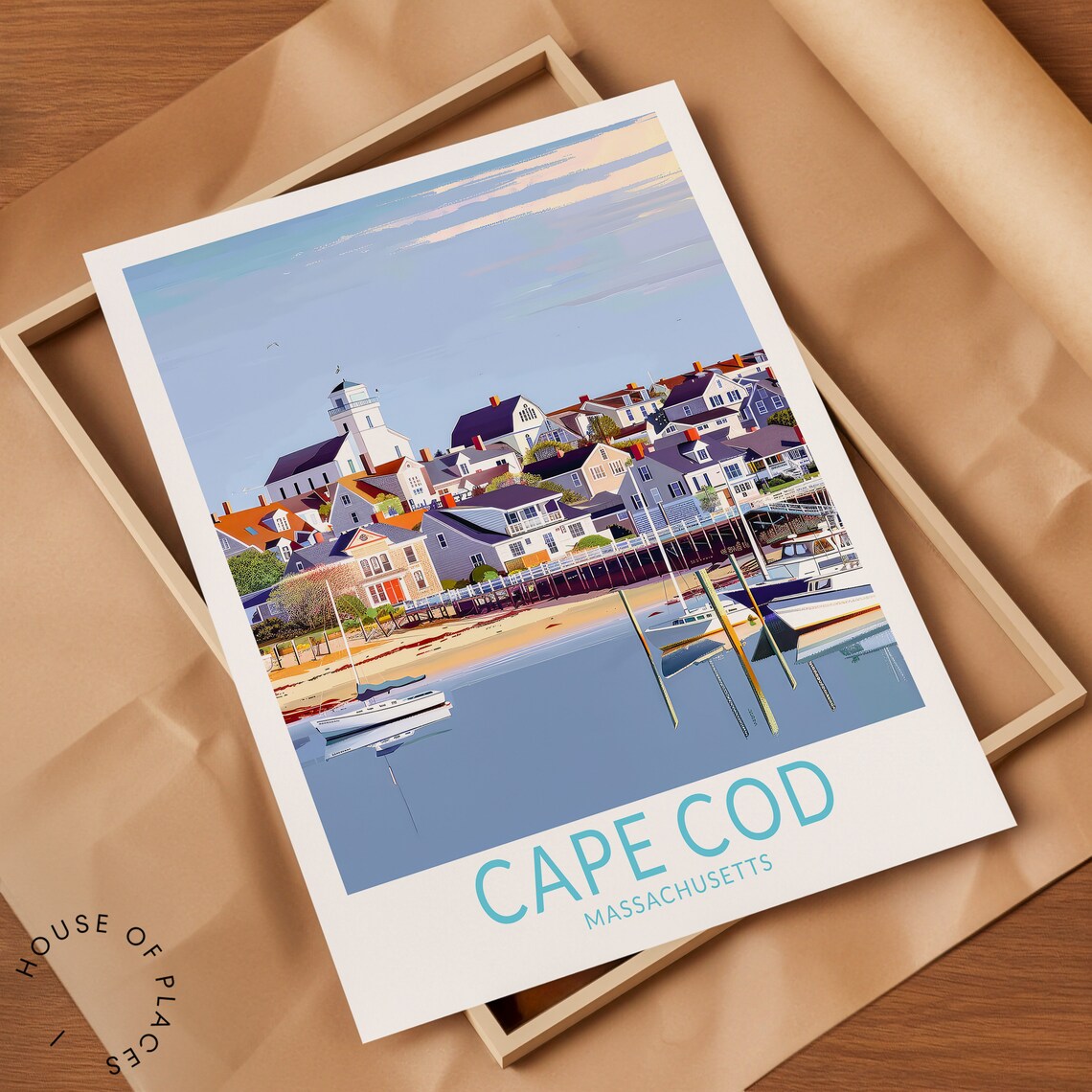 Cape Cod Travel Poster, Massachusetts Travel Poster - Image 2