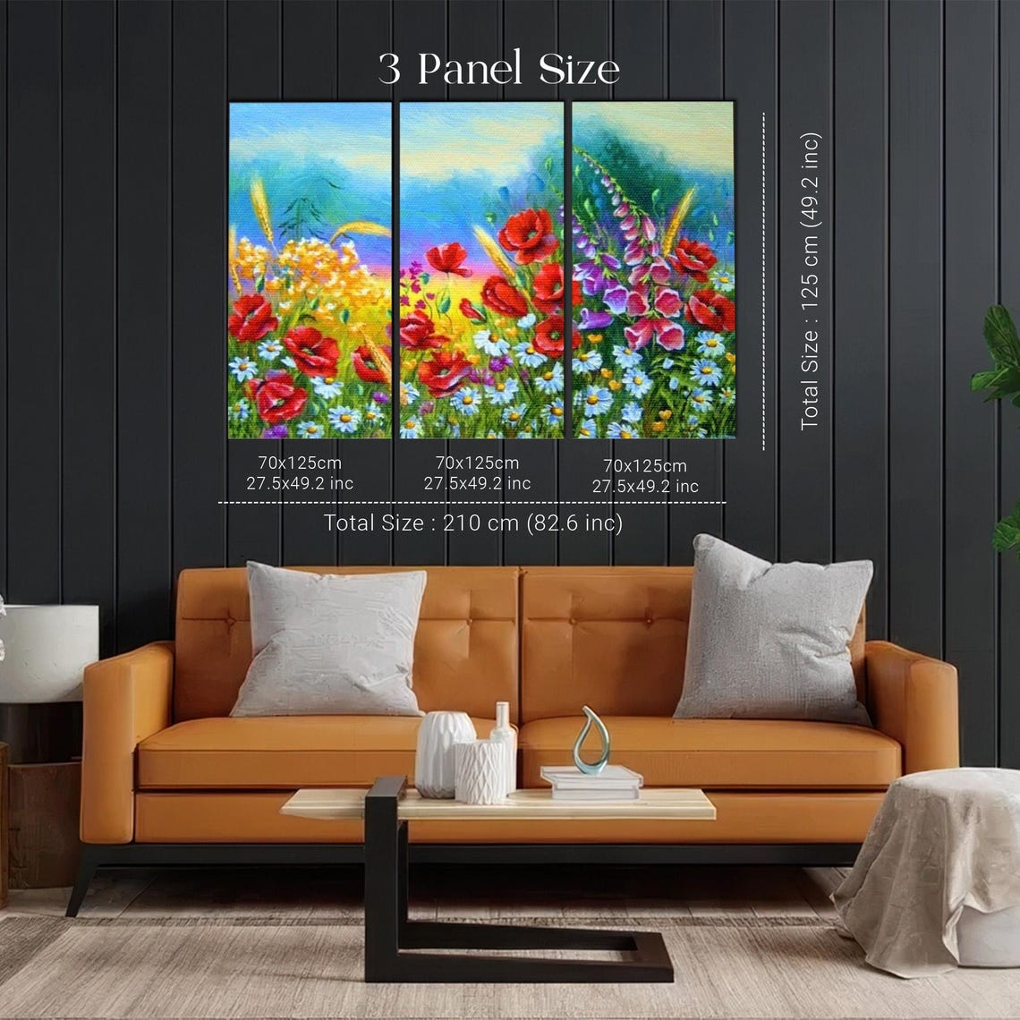 Red Poppies And White Daisies Blooming In A Sunny Meadow Poster - Image 2