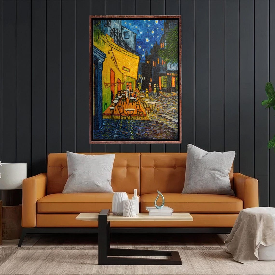 Van Gogh Cafe Terrace at Night in Arles 1888 Reproduction Poster - Image 2