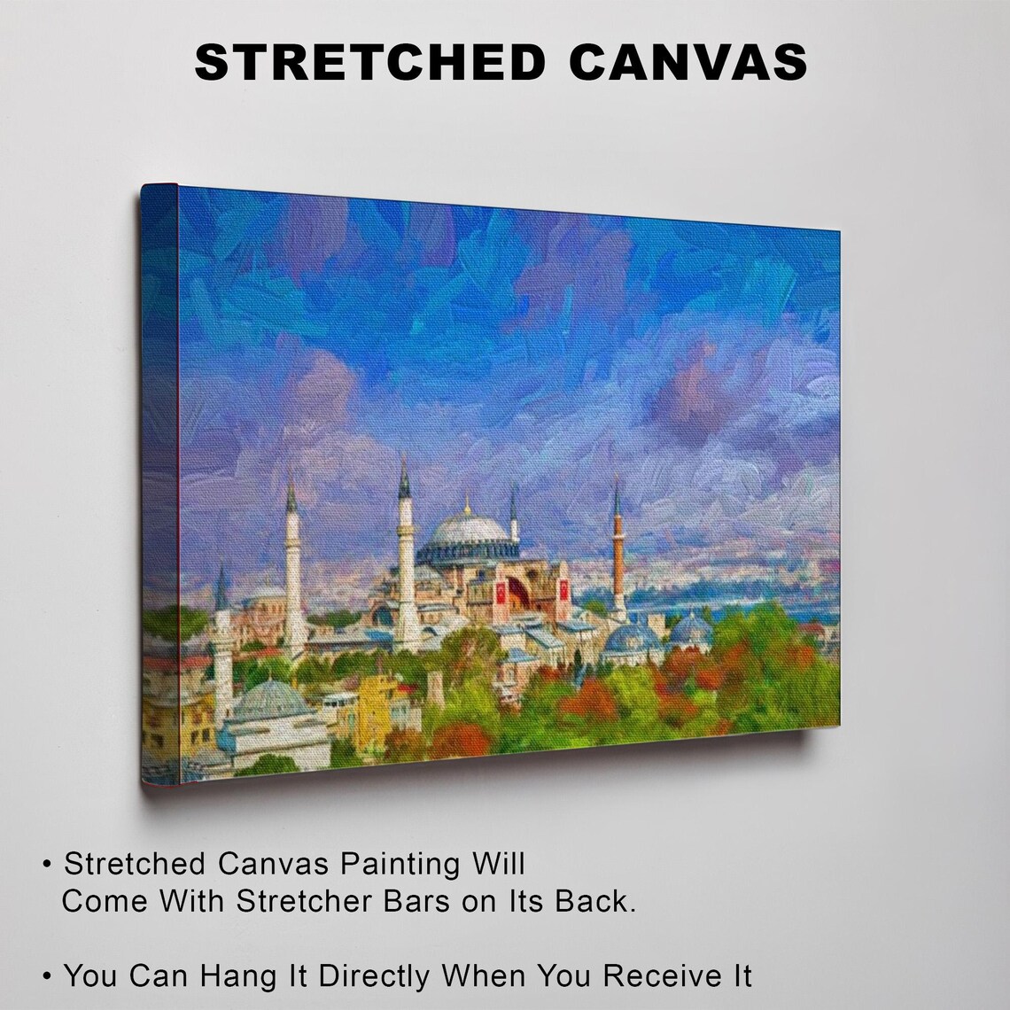 Majestic Hagia Sophia Mosque Of Istanbul Under Blue Sky Poster - Image 3
