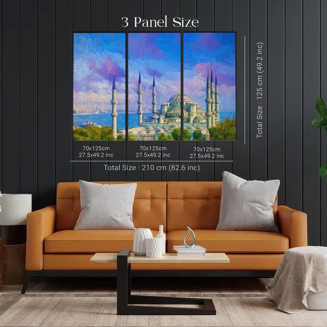 Sultan Ahmed Blue Mosque Istanbul Sunset Oil Painting Poster - Image 2