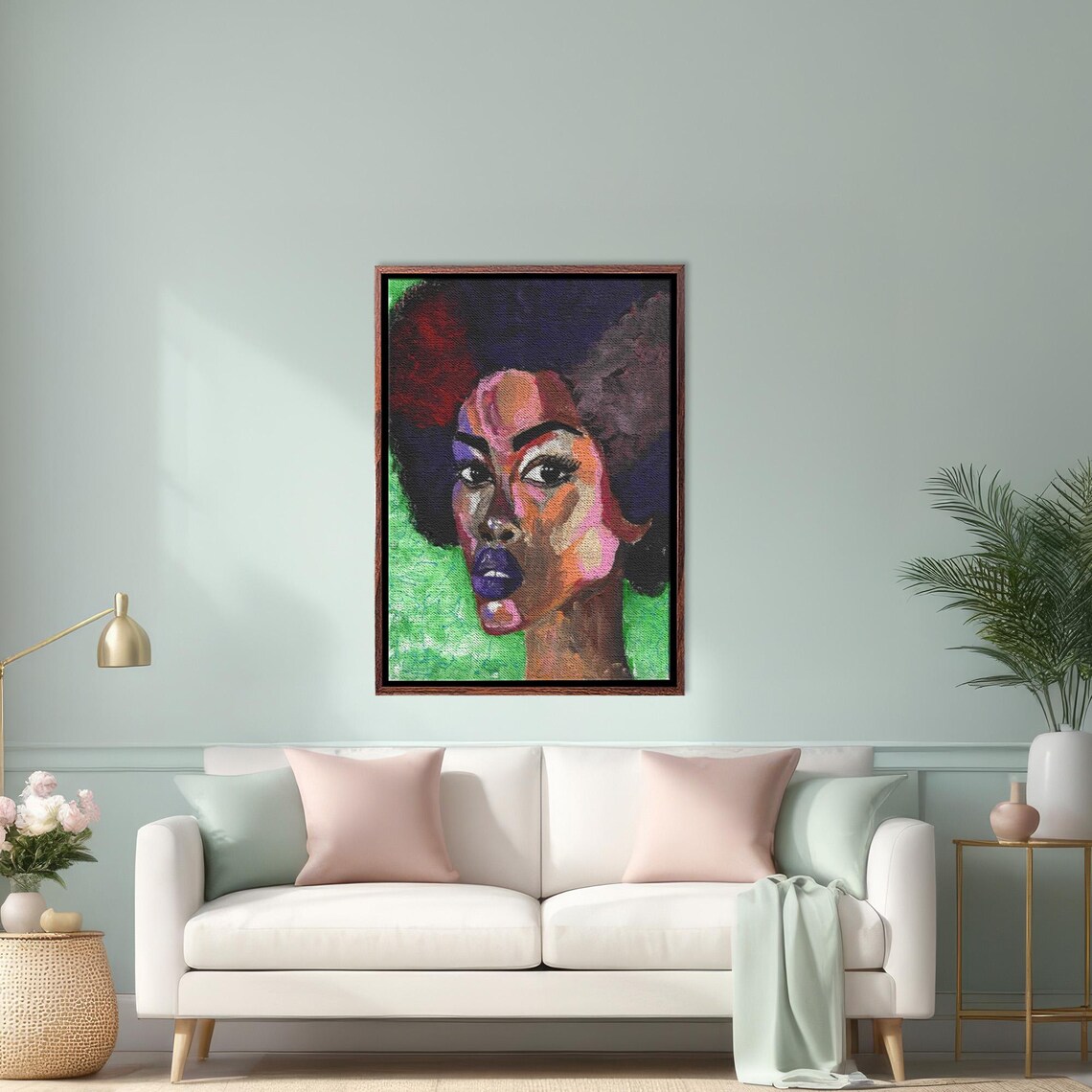 African Woman Portrait Pop Art Wall Print Portrait Decor Portrait Wall Art Portrait Art Portrait Wall Decor