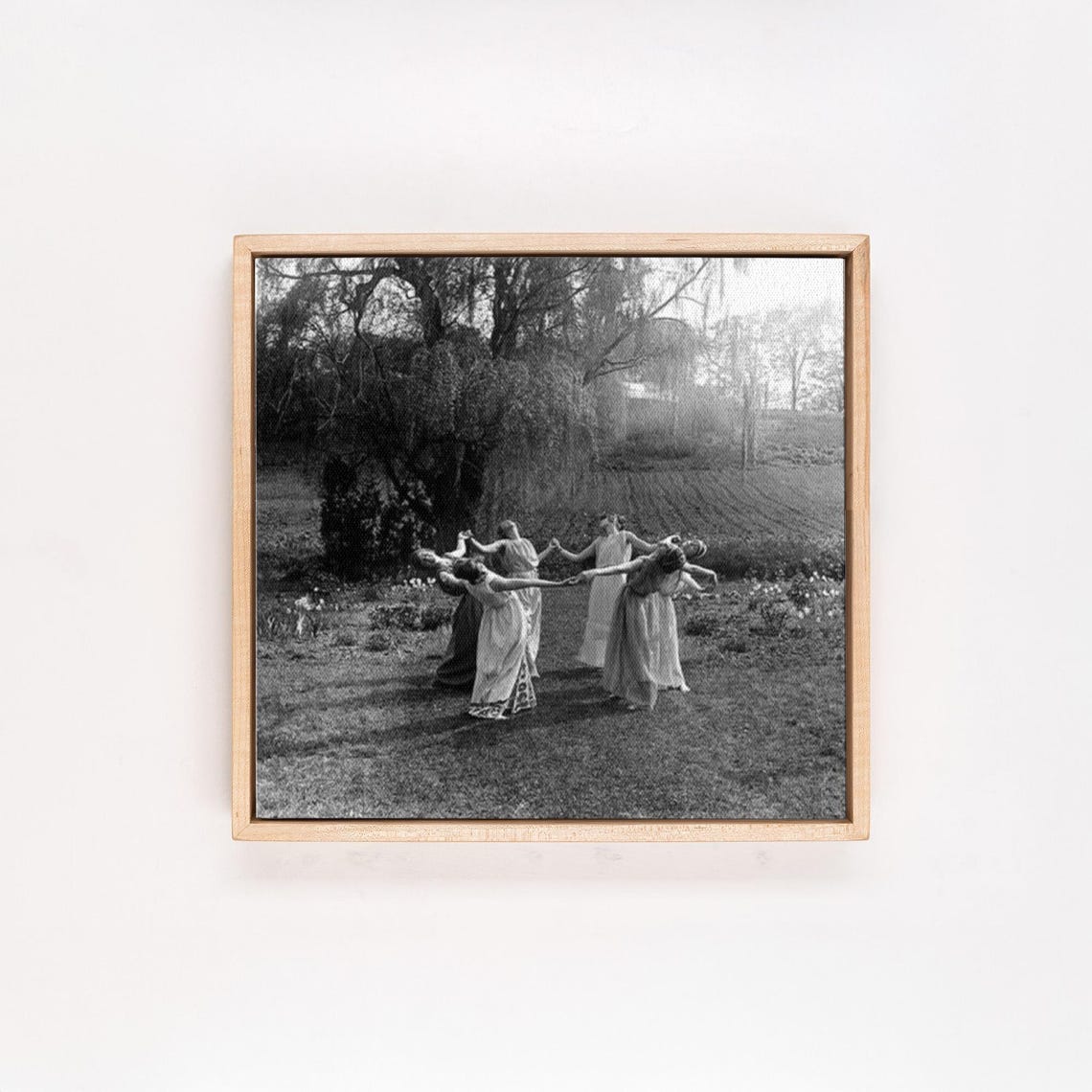 Women Dancing In A Circle Vintage Ritual Garden Photo Poster - Image 4