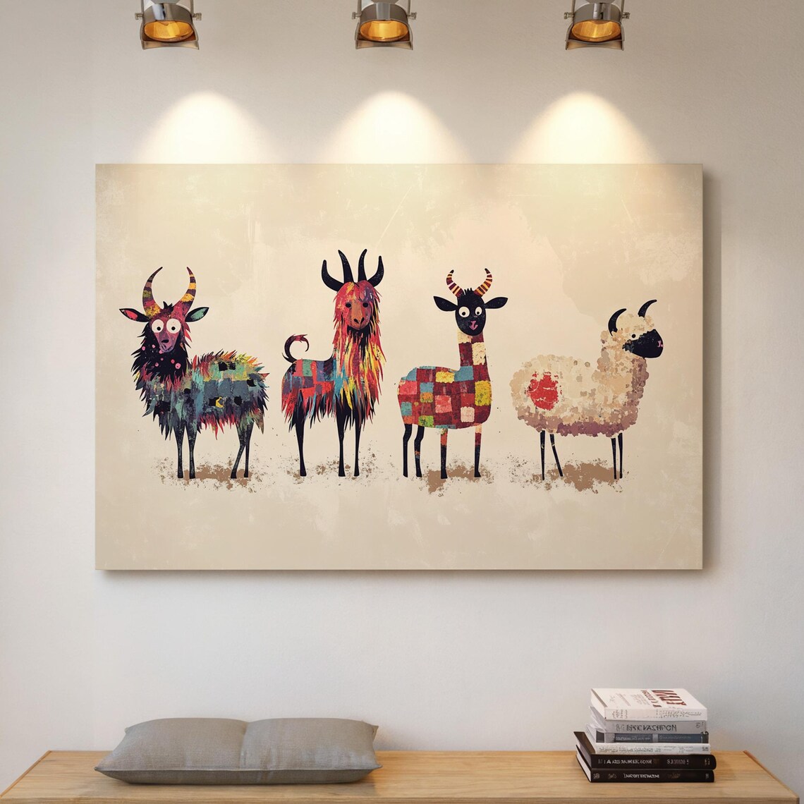 Patchwork Farm Animals, Whimsical Kids Room Decor