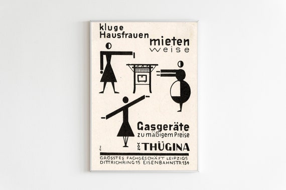 Bauhaus Exhibition Poster Bauhaus Sre Popitz Print Bauhaus Exhibition Home Decor Art Exhibition Wall Decor Sre Popitz Poster