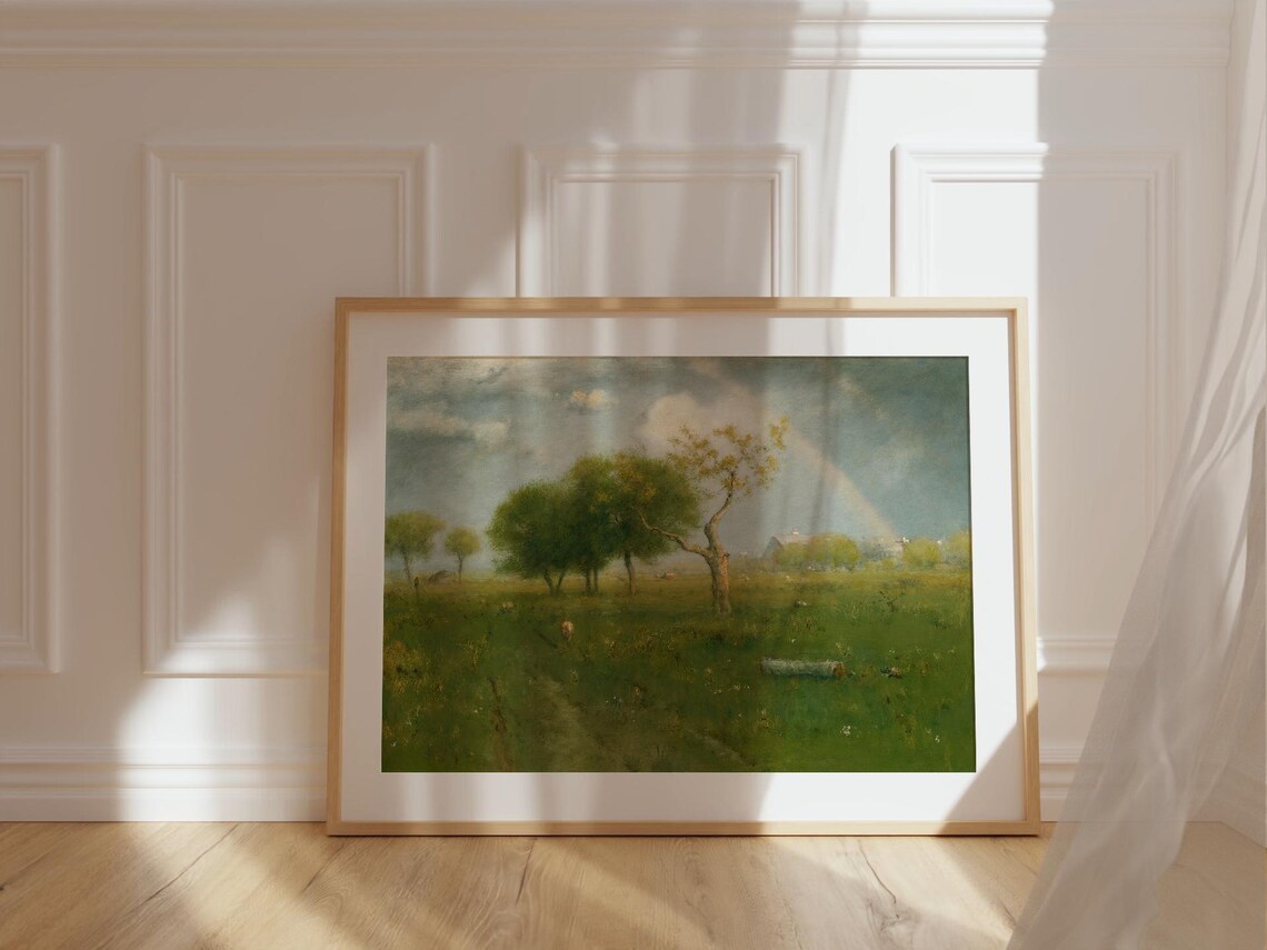 Spring Landscape, Vintage Impressionist Painting - Image 2