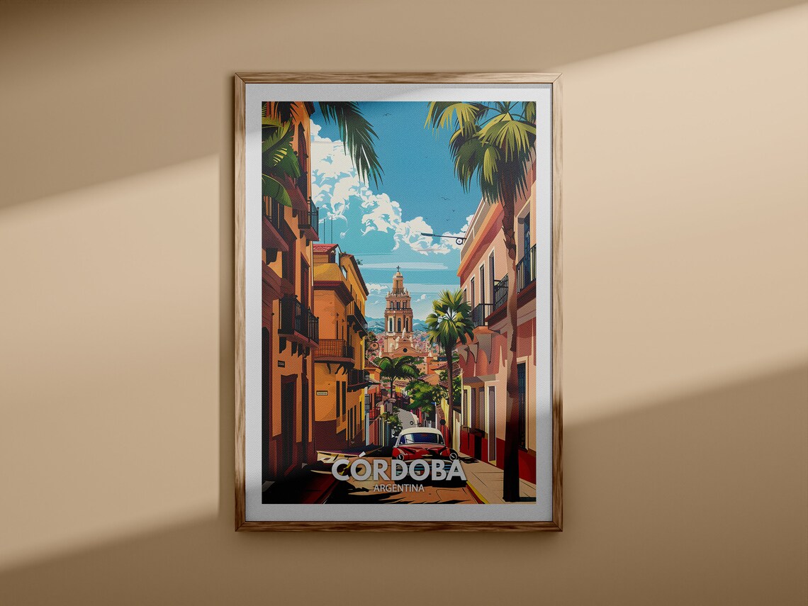 Cordoba Print Cordoba Travel Poster Argentina Wall Art Print Argentina Home Decor Travel Wall Art Decor Unique City Poster - Image 3