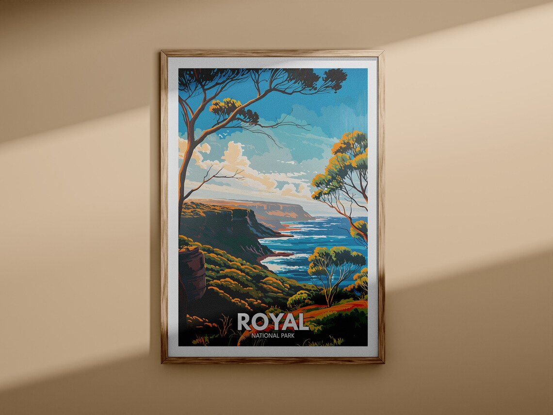 Royal National Park Australia Scenic Coastal Cliffs Ocean Poster - Image 3