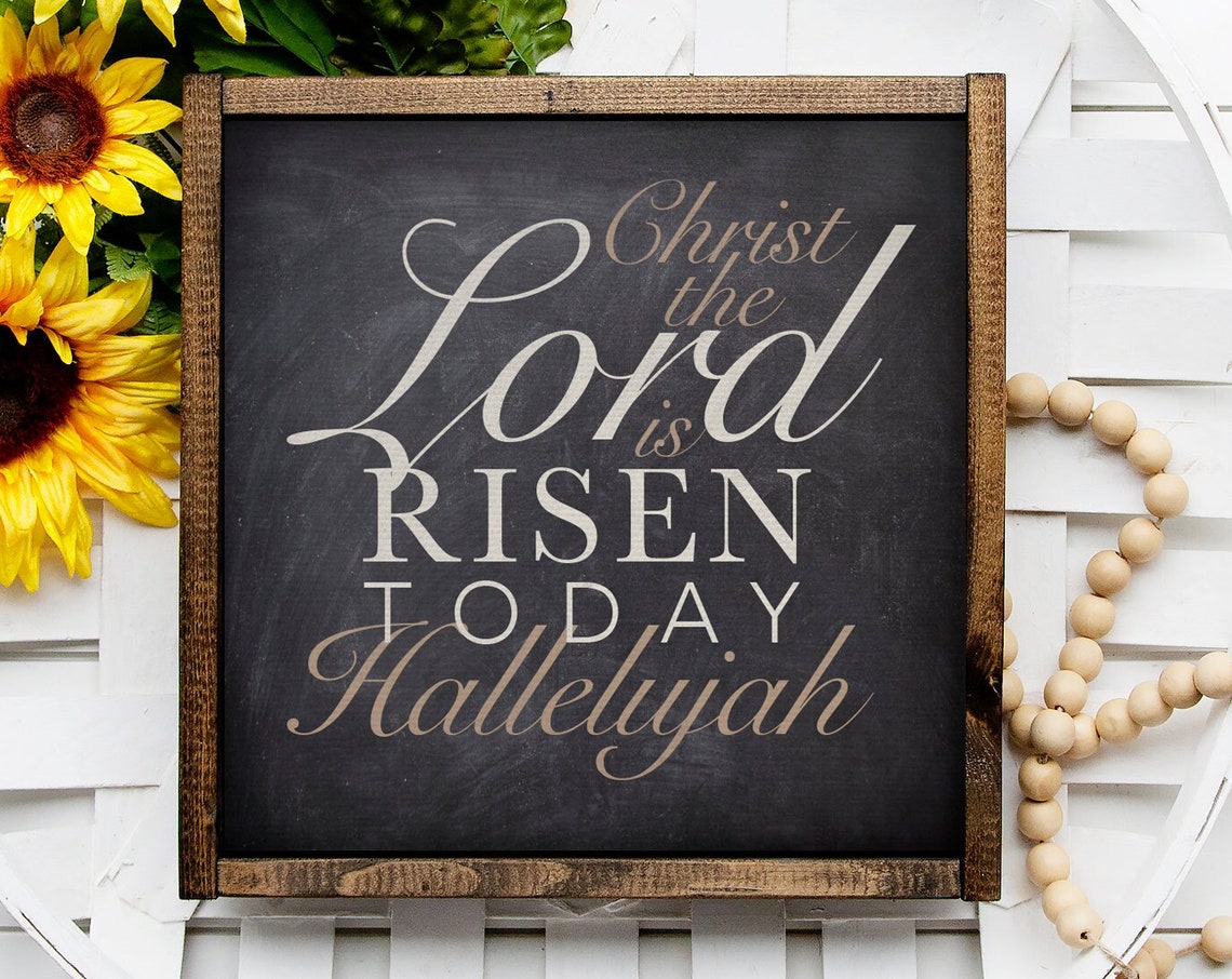 Christ The Lord Is Risen Today Hallelujah Easter Decor Poster - Image 3