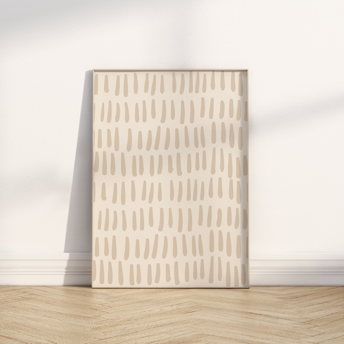 Beige Modern Abstract Print, Organic Minimalist Art - Image 2