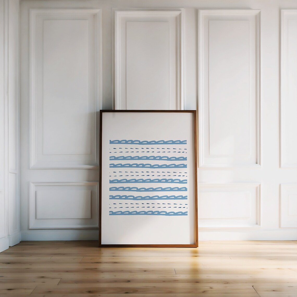 Coastal Abstract Waves Art Print, Beachy Wall Art - Image 4