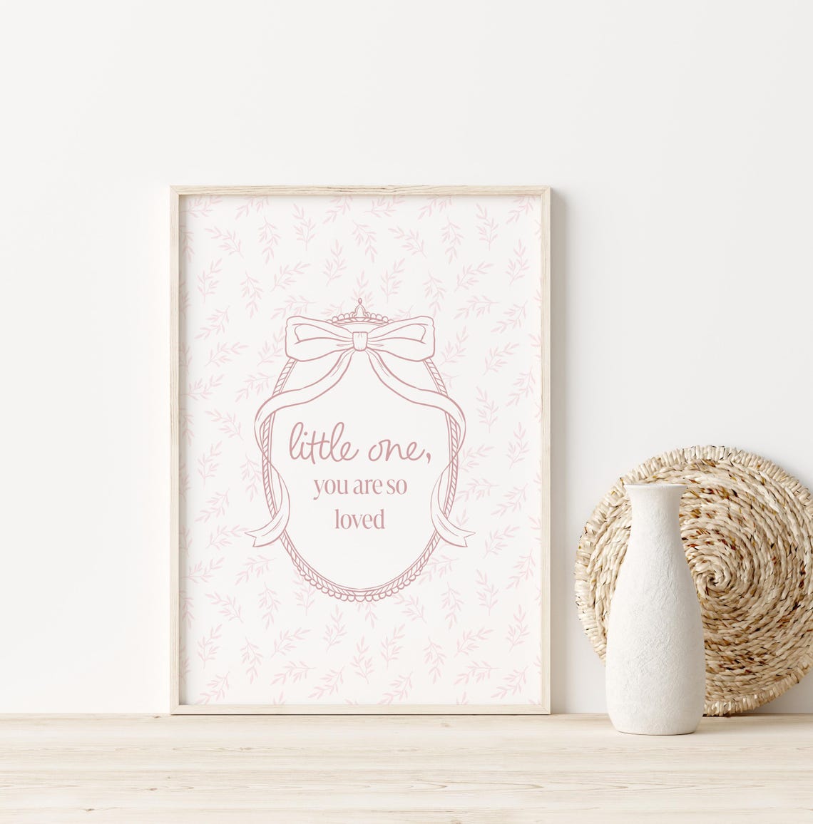 You Are So Loved Print Girls Nursery Wall Art Vintage Flower Nursery Print Girls Room Wall Art Vintage Nursery Decor Wall Art - Image 3