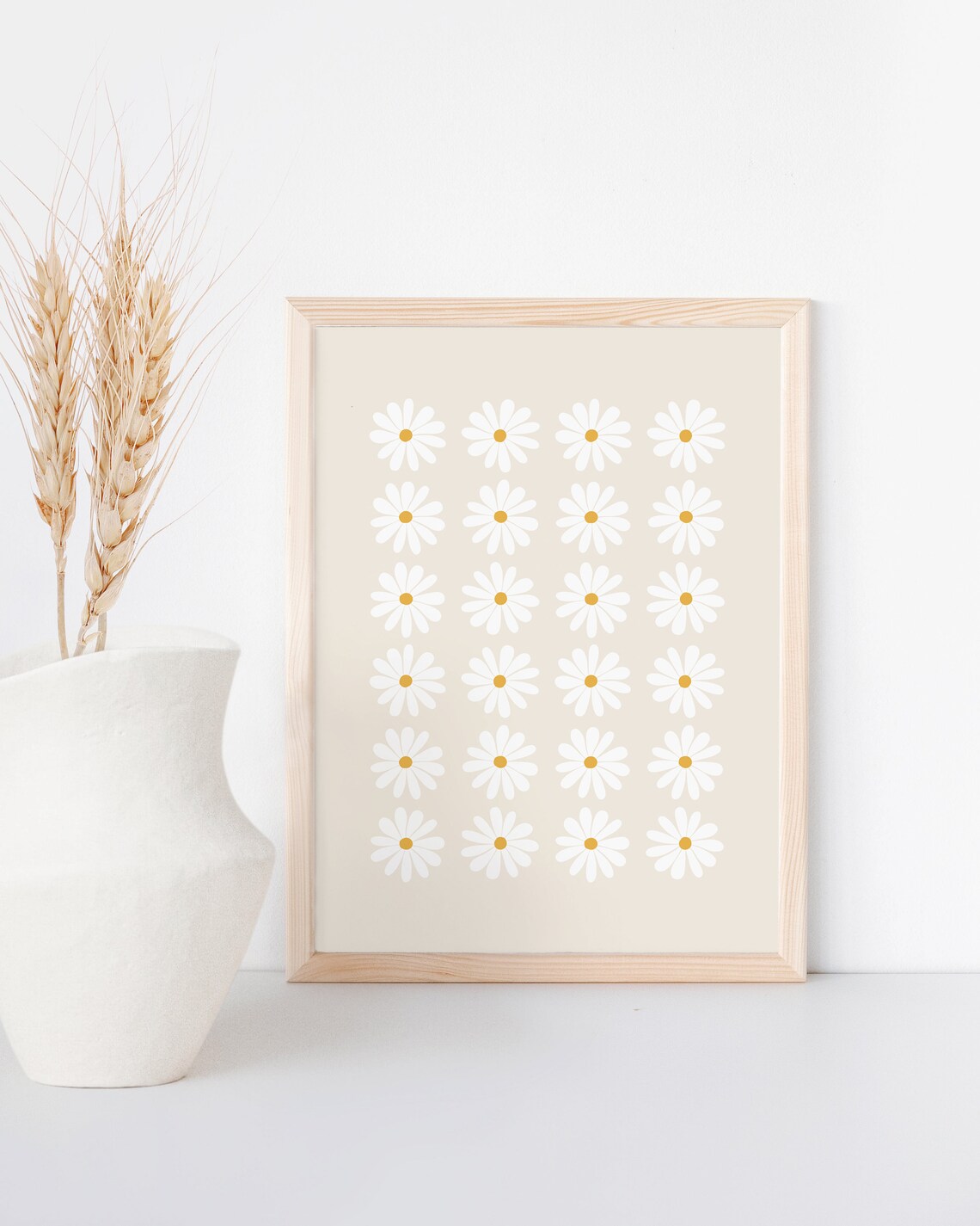 Daisy Print Boho Floral Nursery Art Print - Image 2