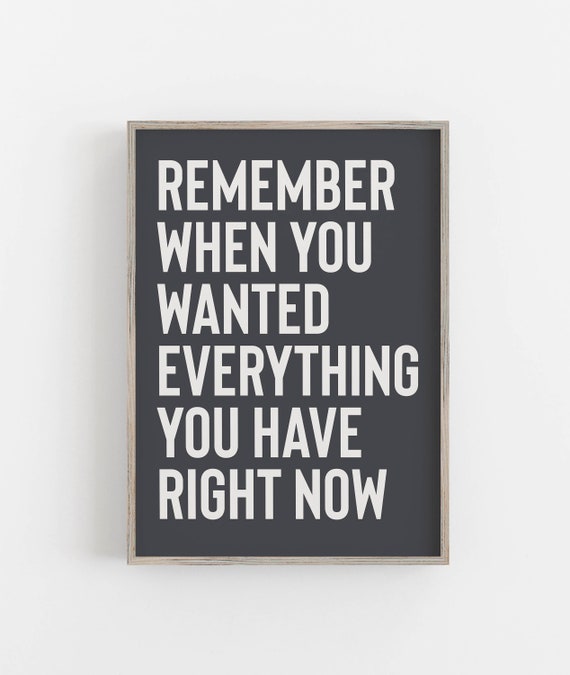 Remember When Typography Quote Art Print
