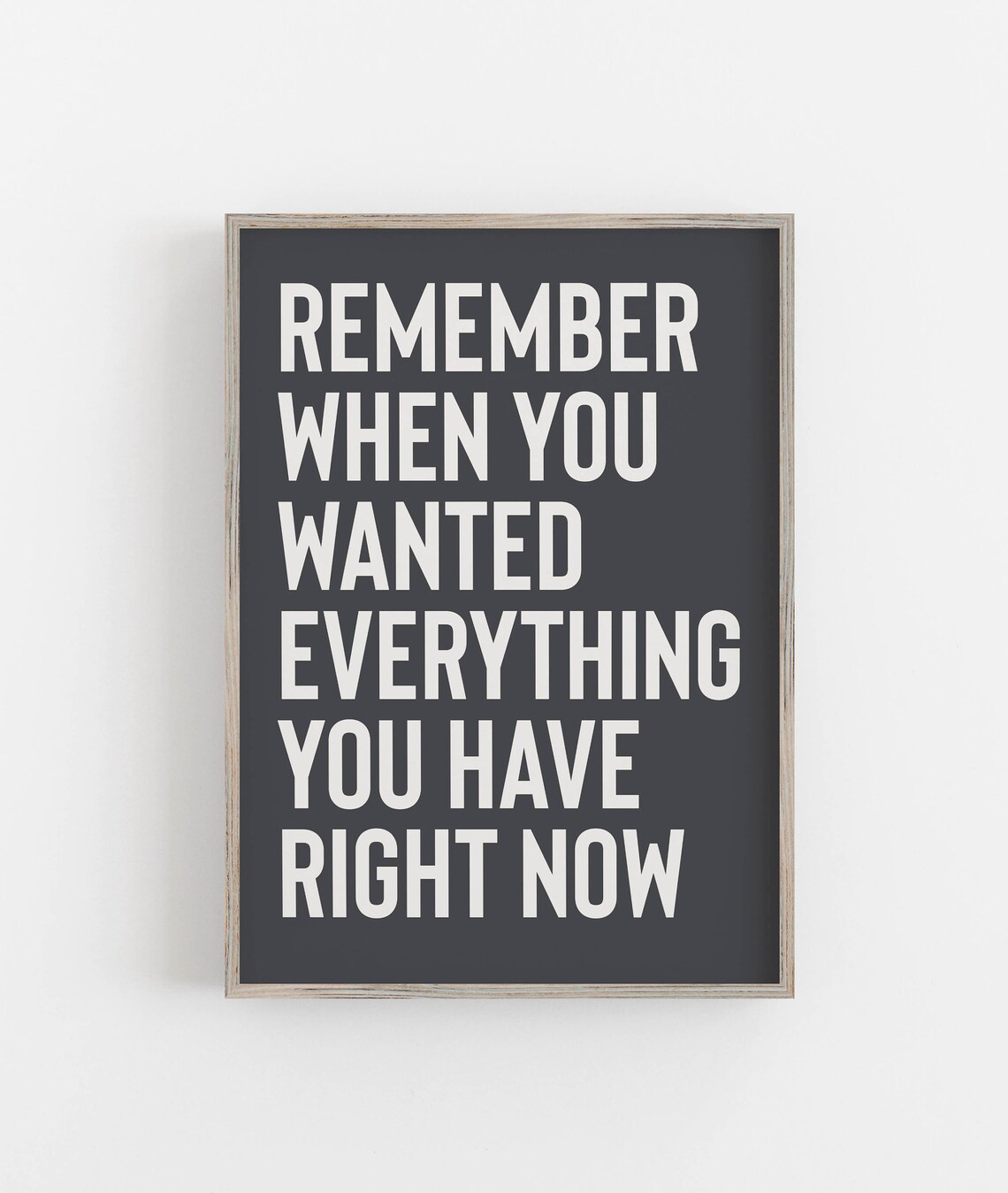 Remember When Typography Quote Art Print