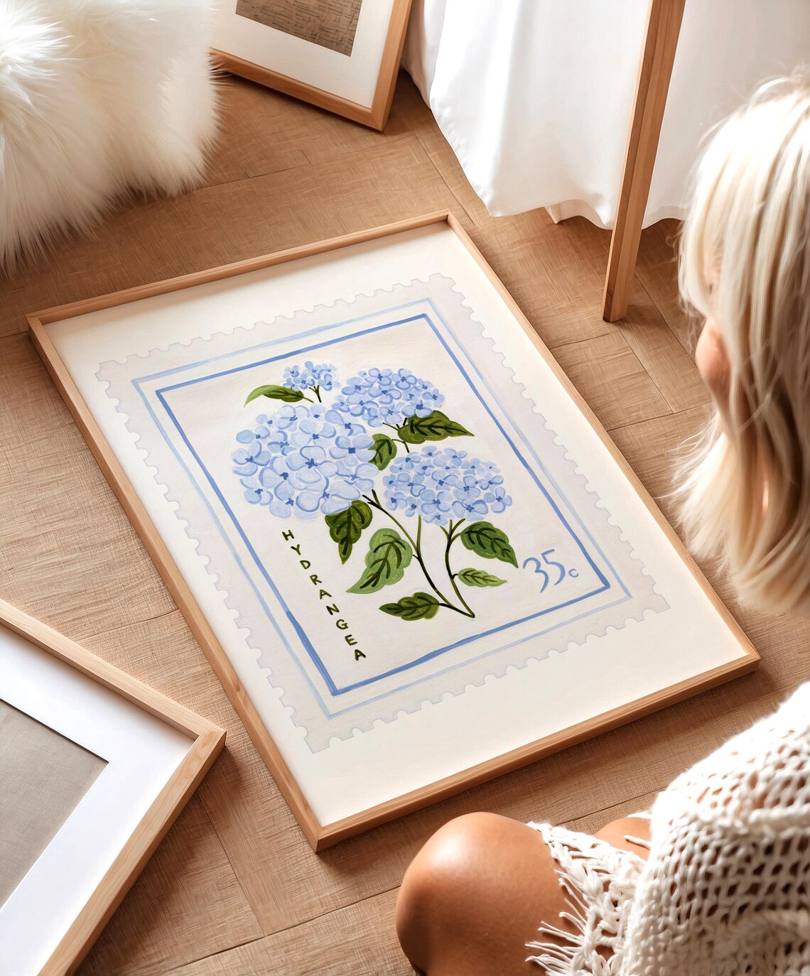 Hydrangea Vintage Floral Art Print, Botanical Poster - Image 5