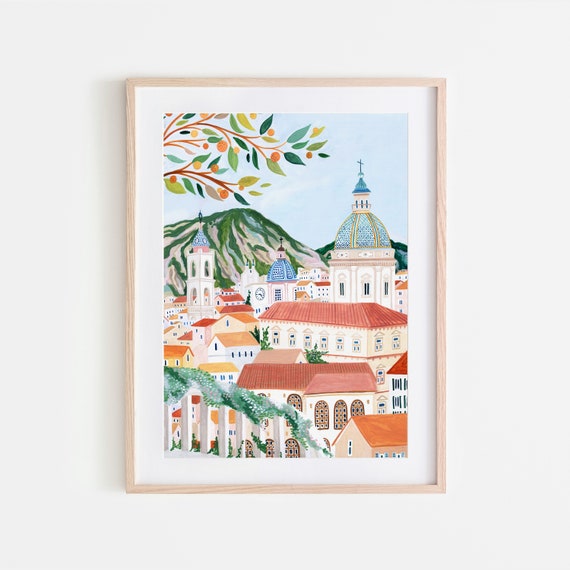 Sicily Travel Poster, Palermo, Italy Art Print