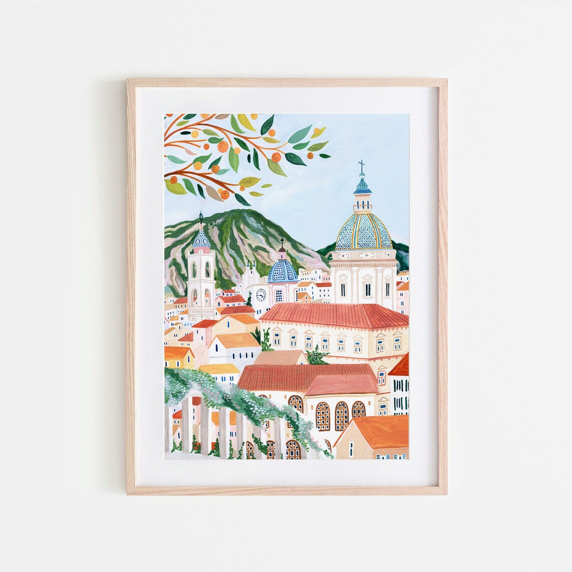 Sicily Travel Poster, Palermo, Italy Art Print