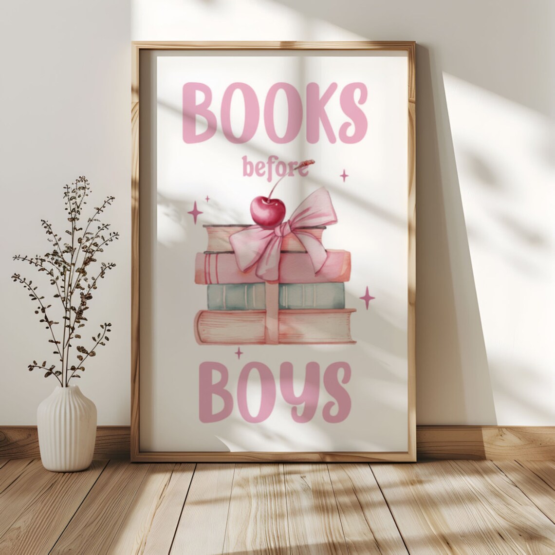 Books Before Books Cute Funny Wall Art Instant - Image 3