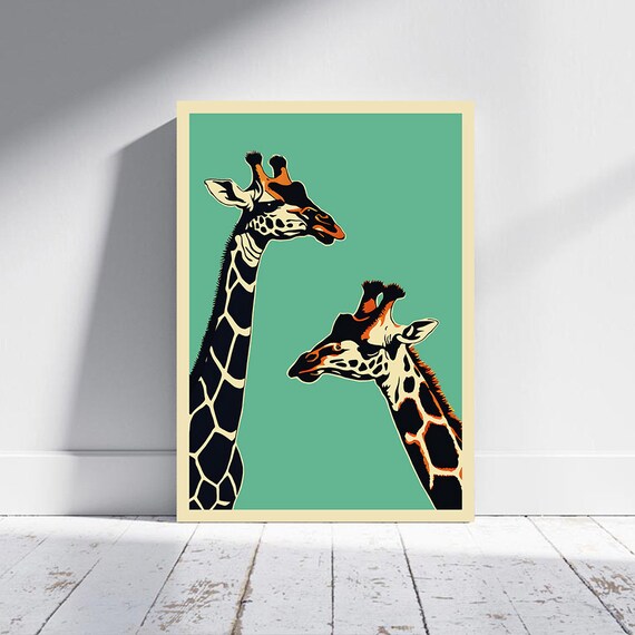 Giraffe Wildlife Art Print