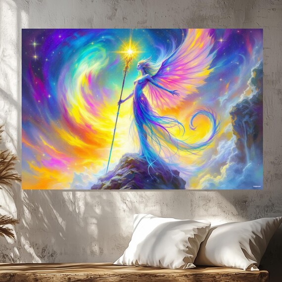Angel Of Light Wall Art Matte Nature Decor For Home Ideal For Housewarming Birthdays Or Holidays Scenic Art Print Home