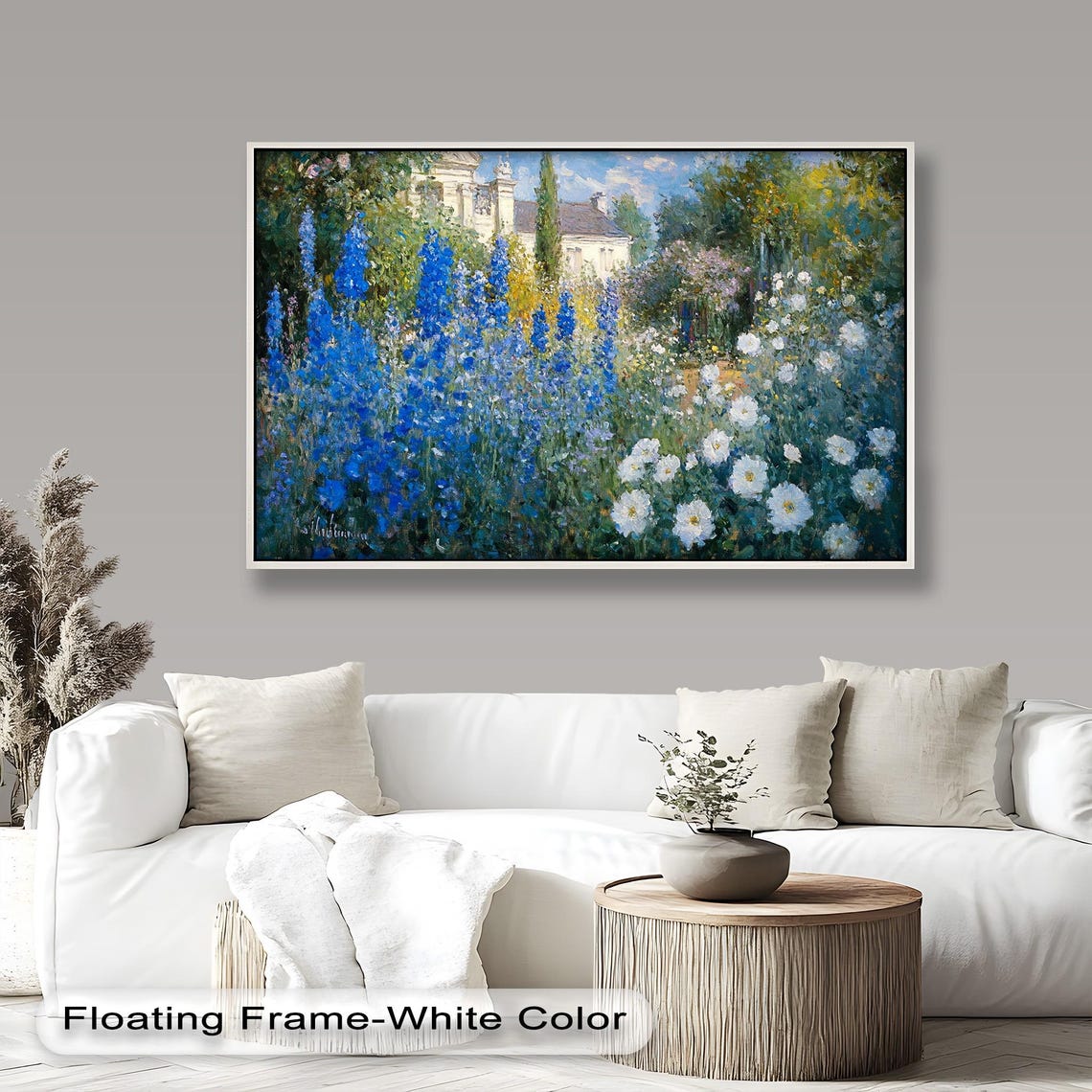 Cottage Garden Impressionist Floral Scene, Art Print - Image 2