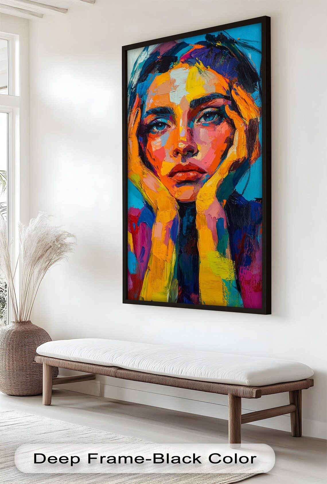 Colorful Woman Portrait, Modern Face Art Print - Image 3