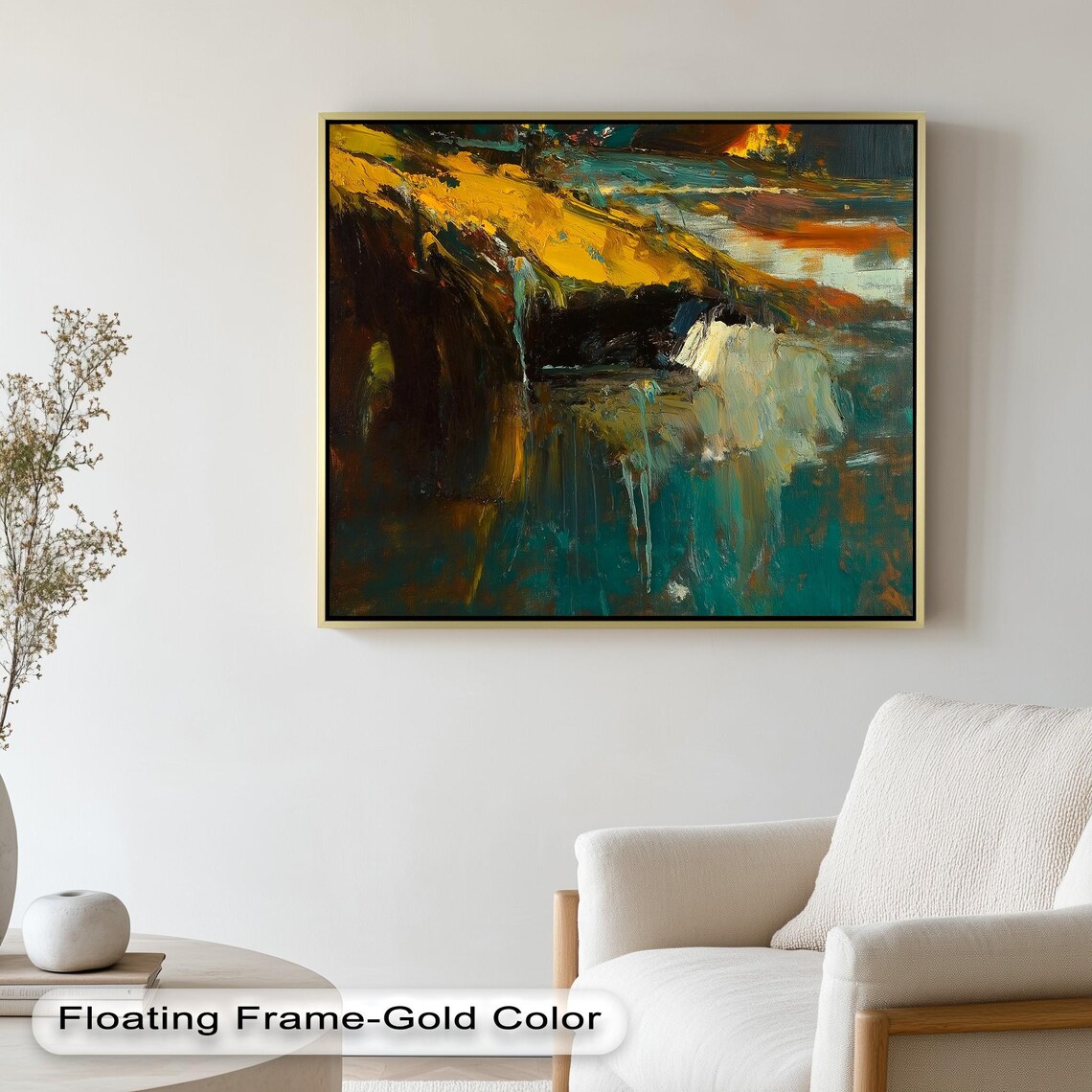Bold Abstract Nature Art Print, Modern Design - Image 2
