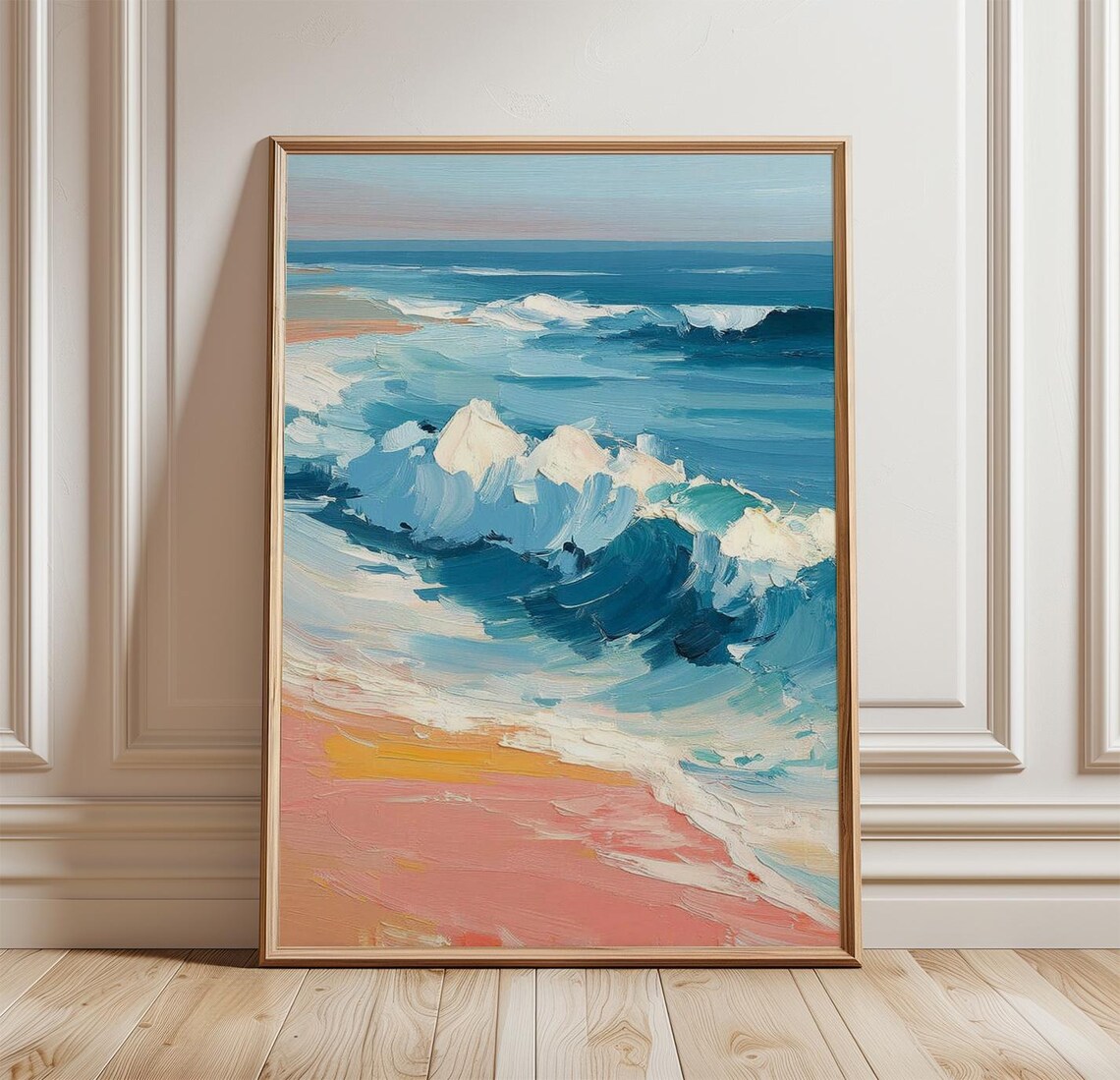 Ocean Wave Abstract Seascape Poster Print