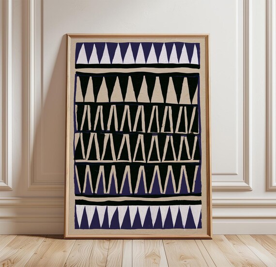 Abstract Geometric, Modern Pattern Art Print