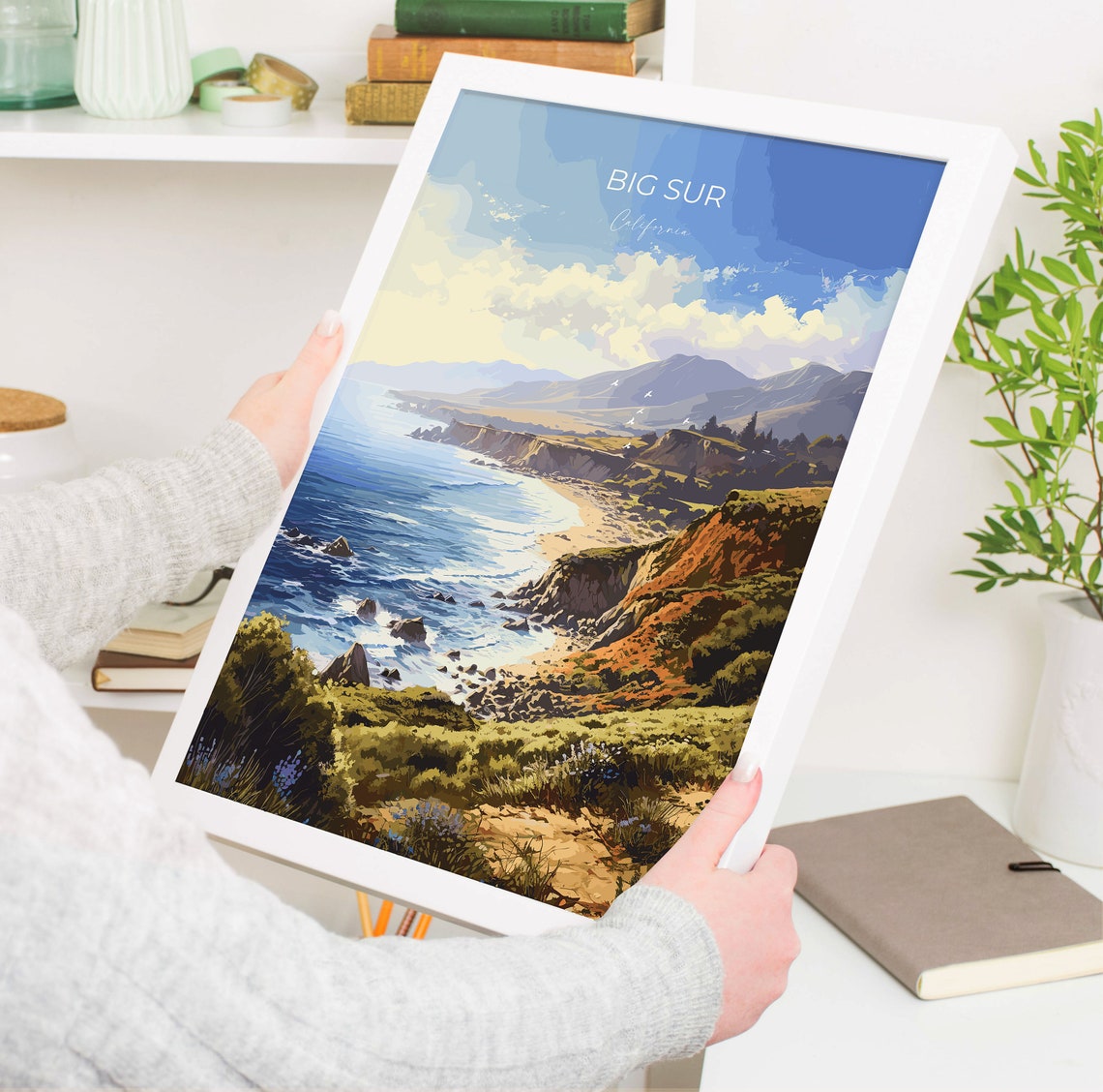 Big Sur California Rugged Coastline Ocean Cliffs Travel Poster - Image 5