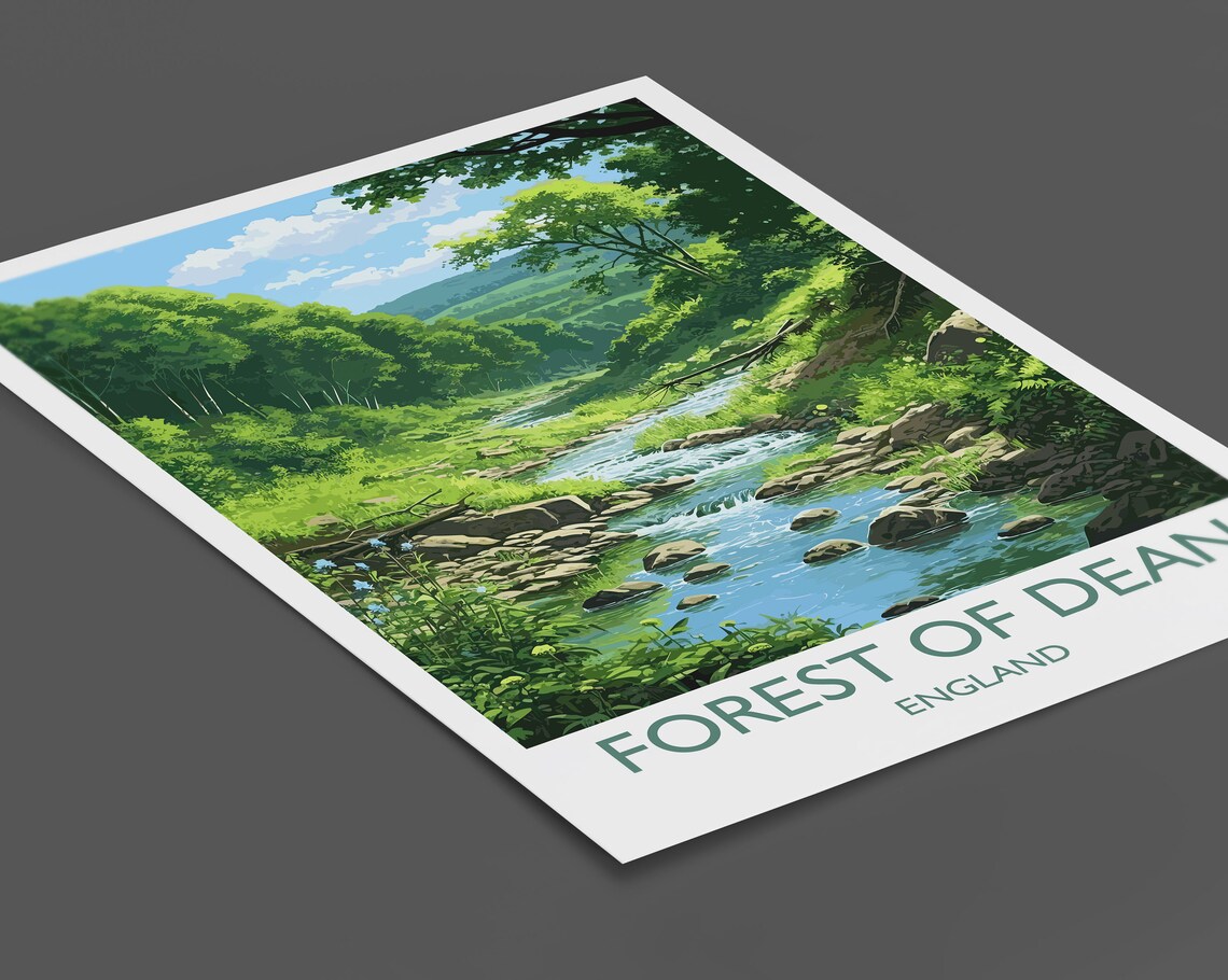Forest Of Dean Travel Poster, England Travel Art - Image 2