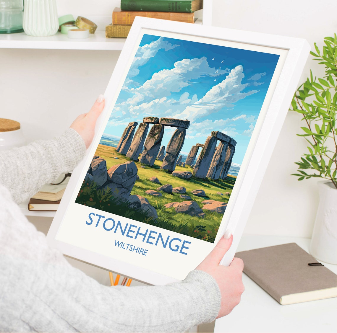 Stonehenge Wiltshire England Ancient Stone Circle Art Poster - Image 5