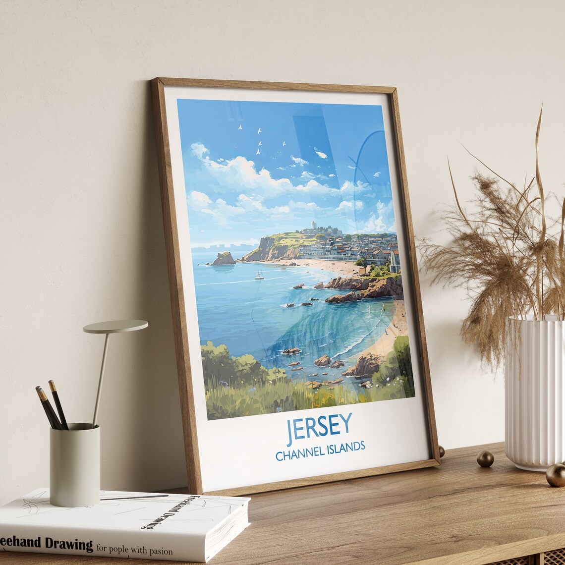 Jersey Travel Poster, Channel Islands Wall Art Print - Image 3