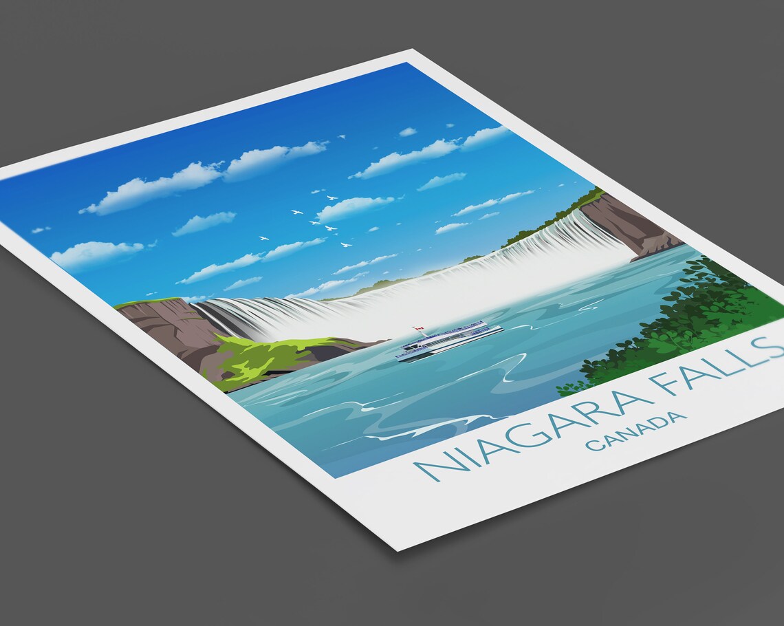 Niagara Falls Travel Poster, Ontario Canada - Image 2