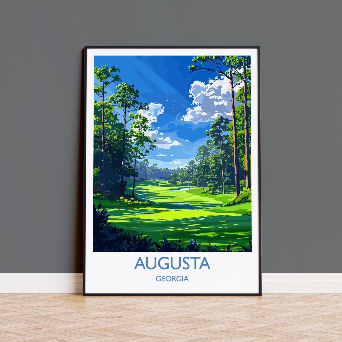 Augusta National Travel Poster, Golf Course