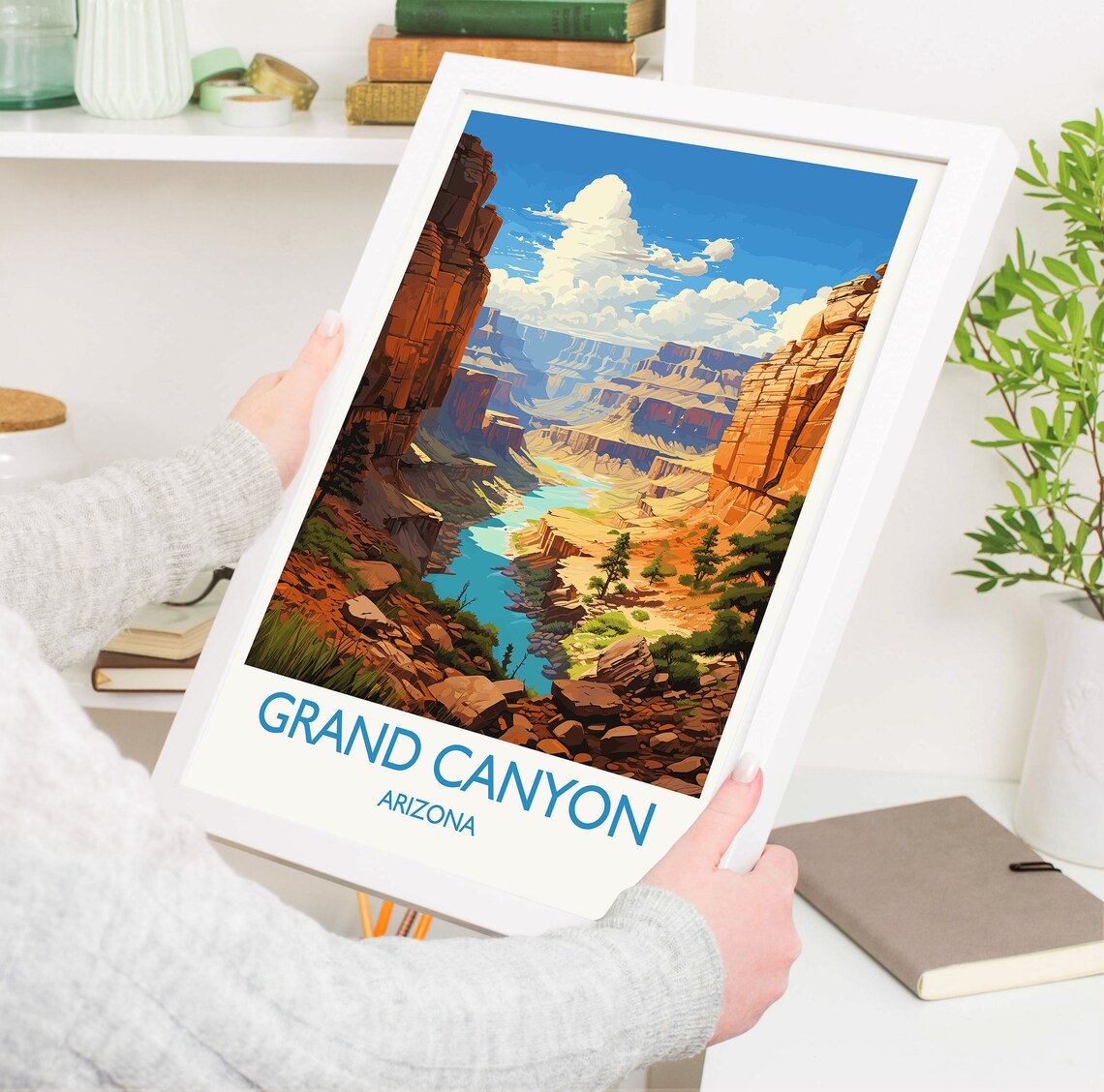 Grand Canyon Travel Poster, Arizona National Park Art Print - Image 5