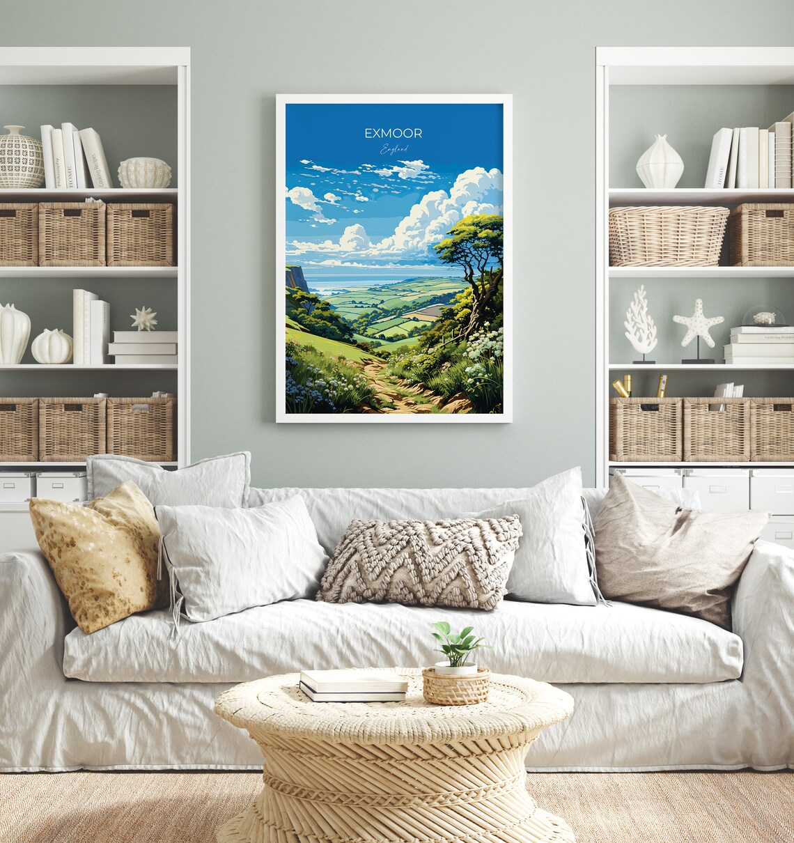 Exmoor Travel Poster Wall Art Travel Print Of Exmoor England Exmoor Art Lovers Gift English Countryside - Image 4