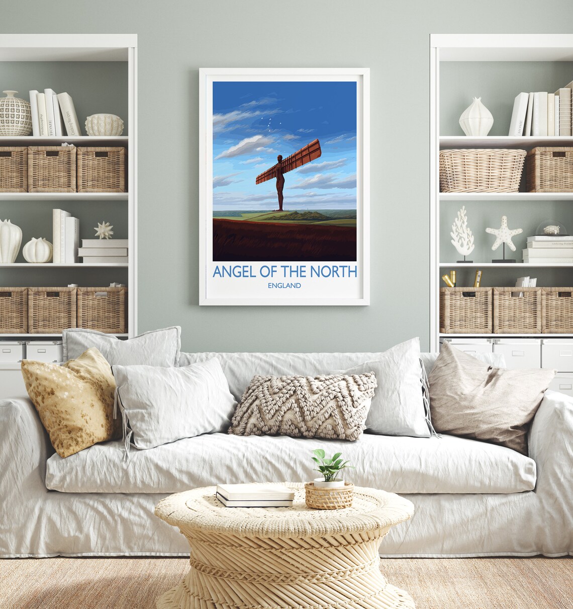 Angel Of The North Travel Poster, England Wall Art - Image 4